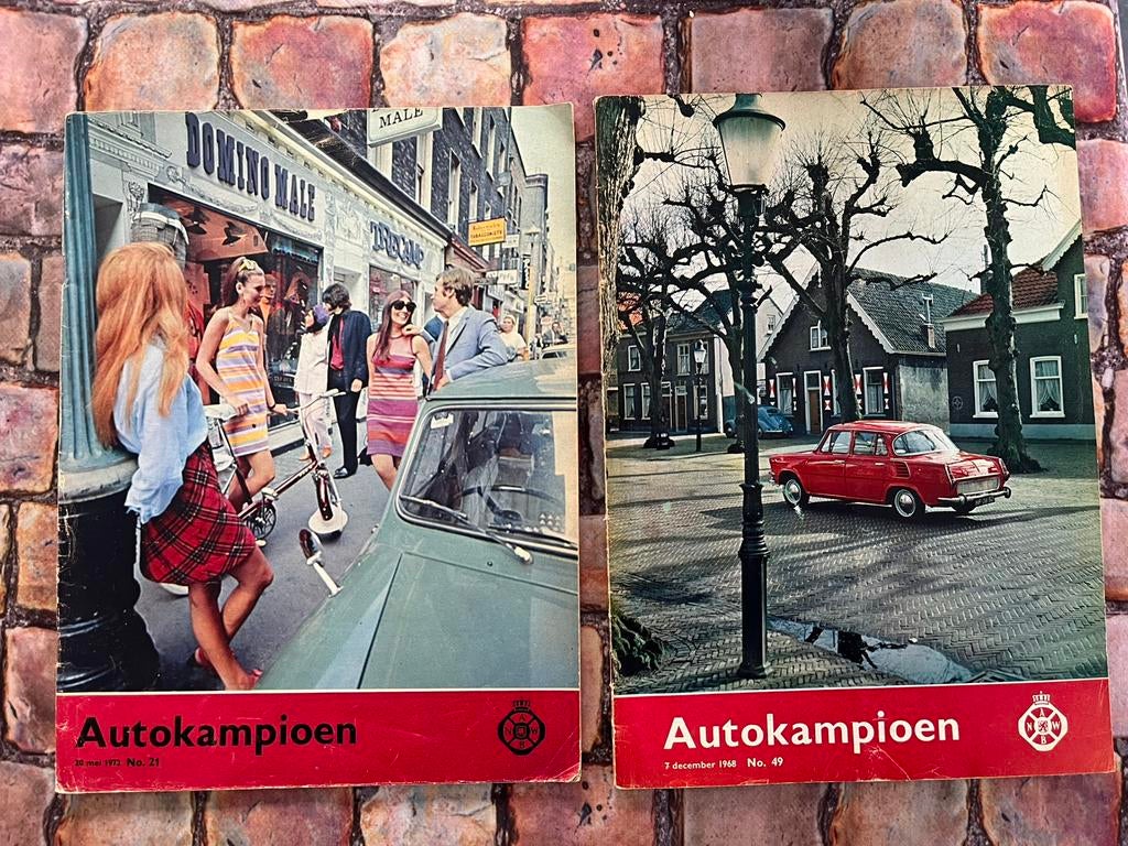 2x Autokampioen 1972 en 1968, Boeken, Auto's | Folders en Tijdschriften, Ophalen of Verzenden, Gelezen, Algemeen