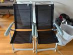 Campingstoelen + kussens (2stuks), Caravans en Kamperen, Kampeermeubelen, Ophalen, Zo goed als nieuw, Campingstoel
