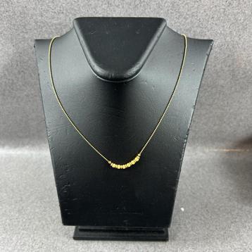 Gouden Ketting | 14k | 2,32g | balletjes + kralen | 389559 beschikbaar voor biedingen