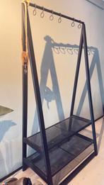 Industriële kapstok met schoenenrek, Ophalen, Zo goed als nieuw, Metaal, Staande kapstok