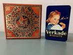 Originele oude Verkade blikken / koektrommels, Ophalen of Verzenden, Gebruikt, Koek(jes), Verkade