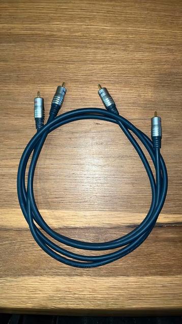 2x Profigolf RCA gouden connectoren 1M beschikbaar voor biedingen