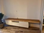Mooi TV meubel met massief eikenhouten blad., Huis en Inrichting, Ophalen, Eikenhout, Zo goed als nieuw, 200 cm of meer