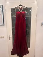 Bordeaux avondjurk, Galajurk, Ophalen of Verzenden, Zo goed als nieuw, Maat 36 (S)