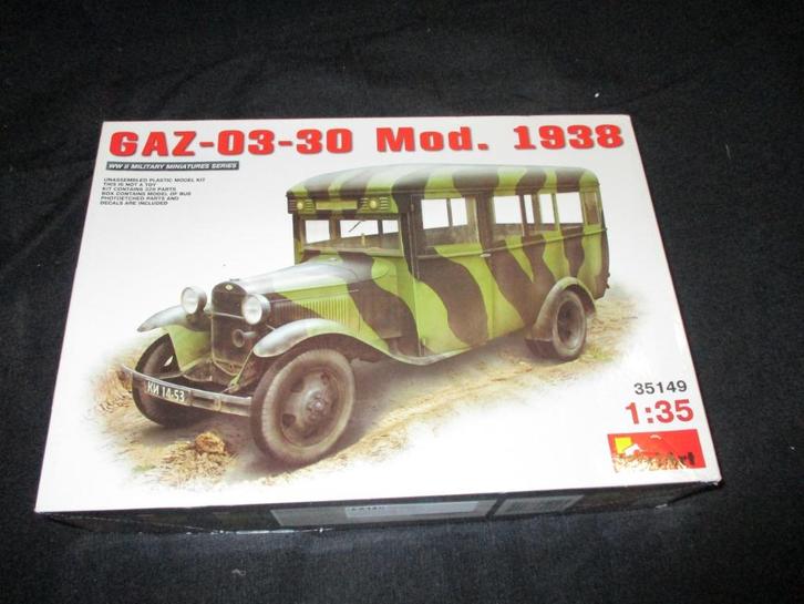 H-685,MINIART 1-35,NO,35149,GAZ 03-30 Mod. 1938, Hobby en Vrije tijd, Modelbouw | Auto's en Voertuigen, Nieuw, Overige typen, 1:32 tot 1:50