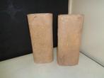 Stenen beige vazen, Huis en Inrichting, Woonaccessoires | Vazen, Overige kleuren, Verzenden, Aardewerk of Porselein, Nieuw