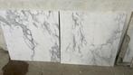 8x carrara marmer wit wand- of vloertegel 75x75x1 cm, Ophalen of Verzenden, Zo goed als nieuw
