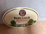 Emaille Paulaner Weissbier Reclamebord - Mancave Decoratie, Verzamelen, Ophalen of Verzenden, Gebruikt, Reclamebord