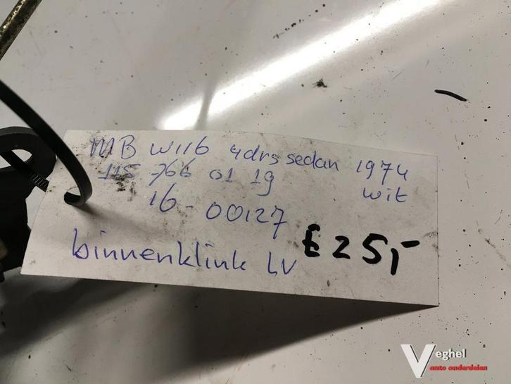 Mercedes W116 1974 Wagennr 1600127  Greep binnen Linksvoor, Auto-onderdelen, Carrosserie en Plaatwerk, Deur, Gebruikt, Ophalen of Verzenden