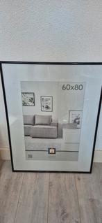 Fotolijst 60x80 - Zwart Kunststof, Ophalen, Kunststof, Gebruikt, 75 tot 100 cm