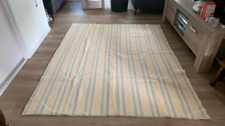 Vintage 2 pers. grote AaBe deken zuiver wol orig jaren 60, Huis en Inrichting, Slaapkamer | Beddengoed, Zo goed als nieuw, Deken of Dekbed