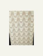 3702  glasgordijn behang geweven structuur vintage swiet, Verzenden, Wit