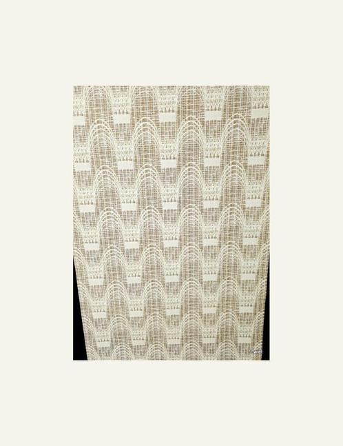 3702  glasgordijn behang geweven structuur vintage swiet, Huis en Inrichting, Stoffering | Behang, Wit, Beige, Verzenden