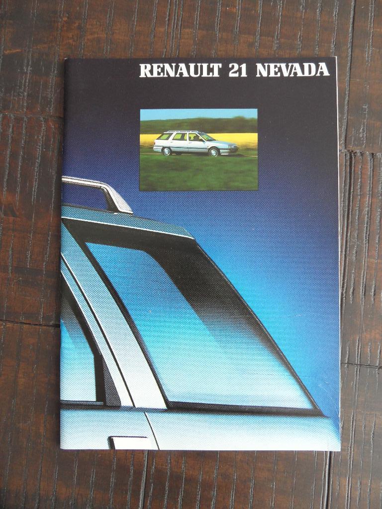 Autofolder : Renault 21 Nevada, Ophalen of Verzenden, Nieuw, Renault