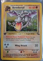 Zeldzame Aerodactyl Prerelease Holo 1st Ed., Hobby en Vrije tijd, Verzamelkaartspellen | Pokémon, Ophalen, Zo goed als nieuw, Losse kaart
