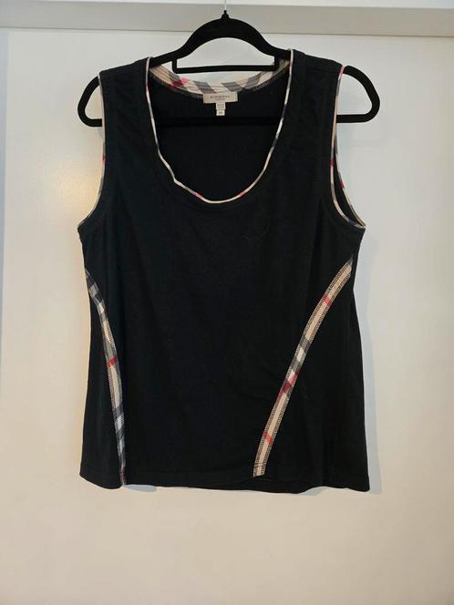 Burberry zwarte top met xl, Kleding | Dames, Tops, Zo goed als nieuw, Maat 46/48 (XL) of groter, Zwart, Zonder mouw, Verzenden