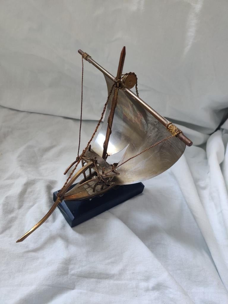 Zeilboot, Antiek en Kunst, Antiek | Koper en Brons, Ophalen of Verzenden