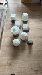 Art deco lampen ( gispen?), Huis en Inrichting, Lampen | Plafondlampen, Ophalen of Verzenden, Gebruikt, Glas, Art deco