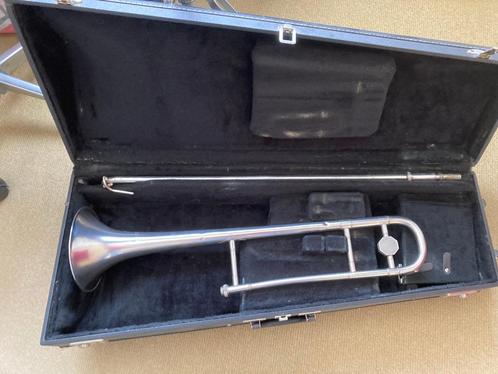 Besson trombone te koop., Muziek en Instrumenten, Blaasinstrumenten | Trombones, Gebruikt, Tenor, Met koffer, Ophalen