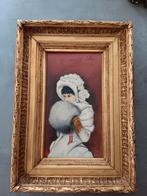 Charmant oud schilderij- olie op canvas, Ophalen of Verzenden