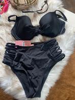 Zgan zwarte bikini Hunkemöller 75C/S, Zwart, Ophalen of Verzenden, Zo goed als nieuw, Bikini