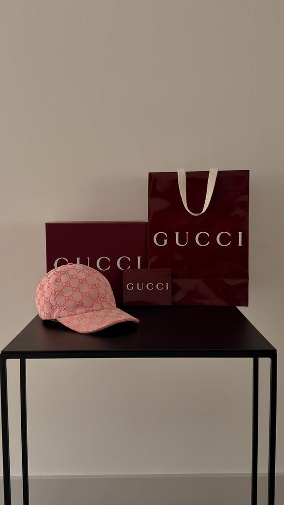 Gucci GG canvas baseball hat/ pet (maat m), Ophalen of Verzenden, Zo goed als nieuw, 57 cm (M, 7⅛ inch) of minder, Pet