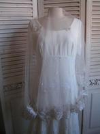 bruidssluier met kant en glitters nr VV 1320, Verzenden, Zo goed als nieuw, Wit, Accessoires