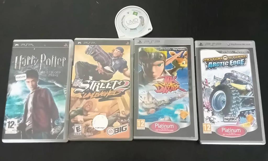 5 x psp spelletjes, 1 speler, Ophalen, Zo goed als nieuw, Vanaf 3 jaar