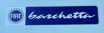FIAT Barchetta   kentekenplaat - reclamebord 52x11 kunststof, Verzamelen, Ophalen of Verzenden, Zo goed als nieuw, Auto's