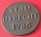 duit Utrecht 1786 prachtige duit, Postzegels en Munten, Ophalen of Verzenden, Vóór koninkrijk, Overige waardes, Losse munt
