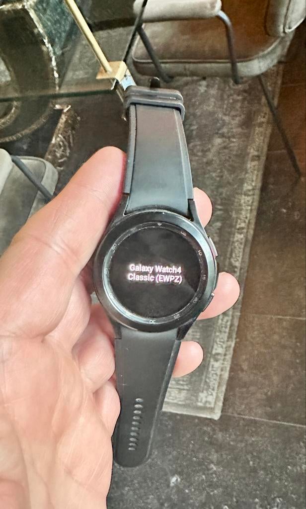 Samsung Galaxy Watch4 Classic 42mm – zwart, Gebruikt, Zwart, Ophalen of Verzenden, GPS