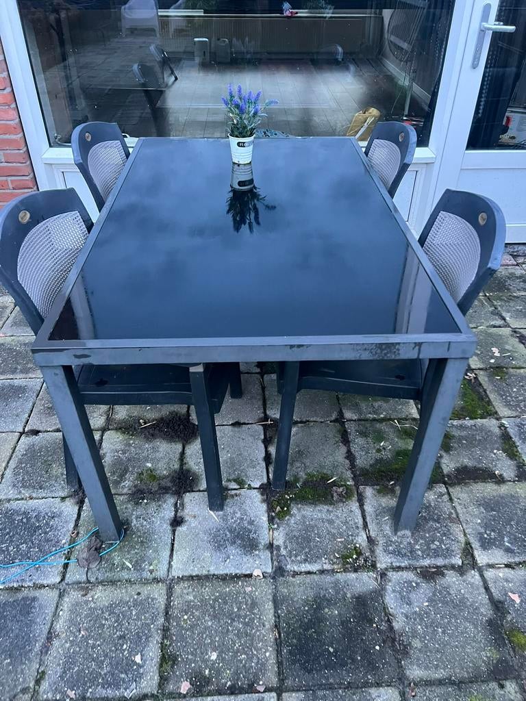 Tuintafel, Tuin en Terras, Tuintafels, Ophalen, Gebruikt, Rechthoekig
