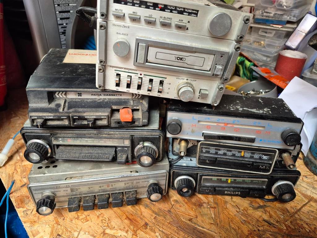 Oude  auto radios, Auto diversen, Autoradio's, Ophalen of Verzenden