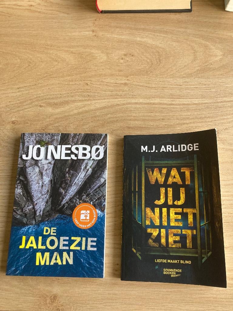 2 boekjes M.J. Arlidge en Jo Nesbo, Boeken, Ophalen of Verzenden, Zo goed als nieuw