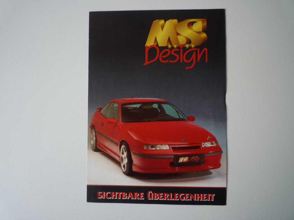 Opel Calibra, Montery,  Corsa B 3x folders MS Design, Boeken, Ophalen of Verzenden, Zo goed als nieuw, Opel