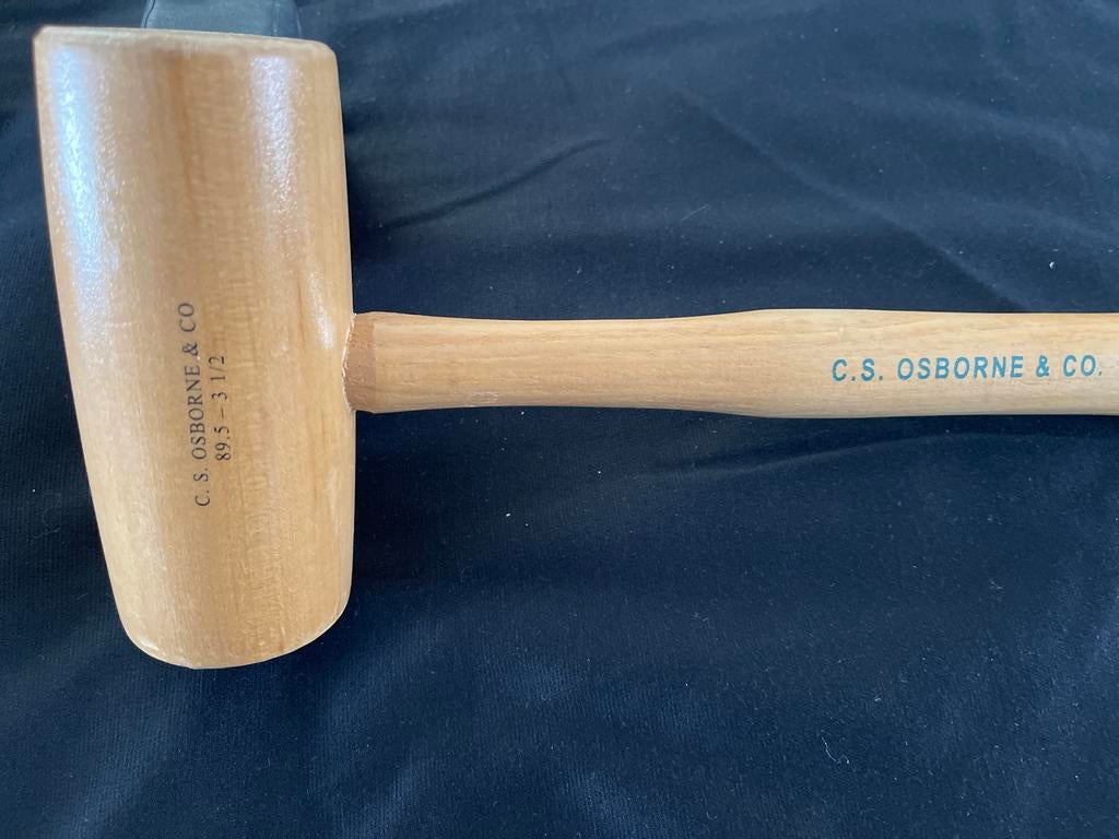 Houten hamer C.S. Osborne & Co. - Vintage gereedschap, Doe-het-zelf en Verbouw, Gereedschap | Handgereedschap, Ophalen of Verzenden