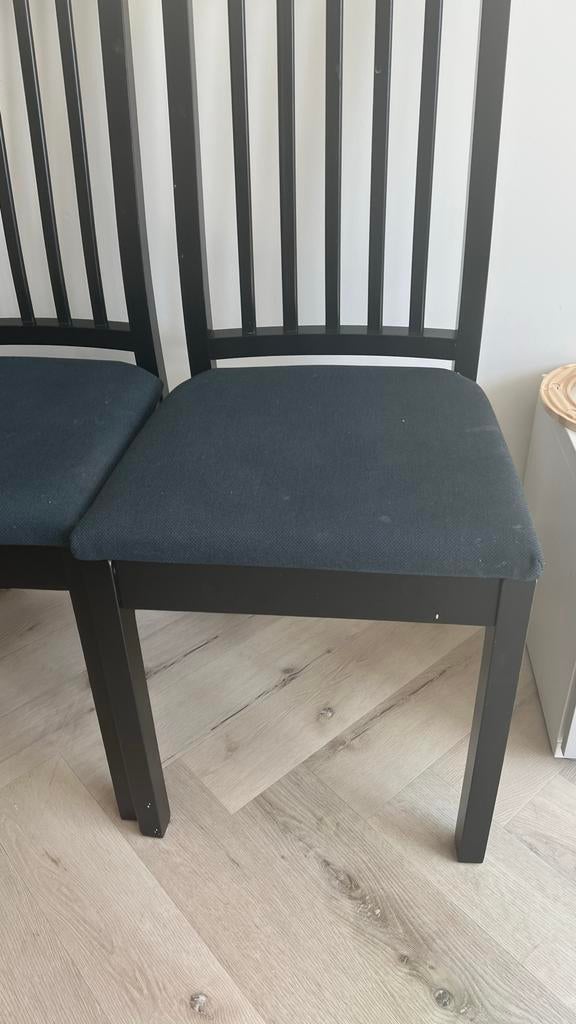 Ikea stoelen voor eettafel, 6 stuks, Zwart, Ophalen of Verzenden, Zo goed als nieuw, Vijf, Zes of meer stoelen