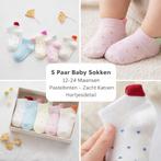 5 Paar Baby Sokken – 12-24 Maanden – Pasteltinten, Ophalen of Verzenden, Nieuw, Jongetje of Meisje, Sokjes