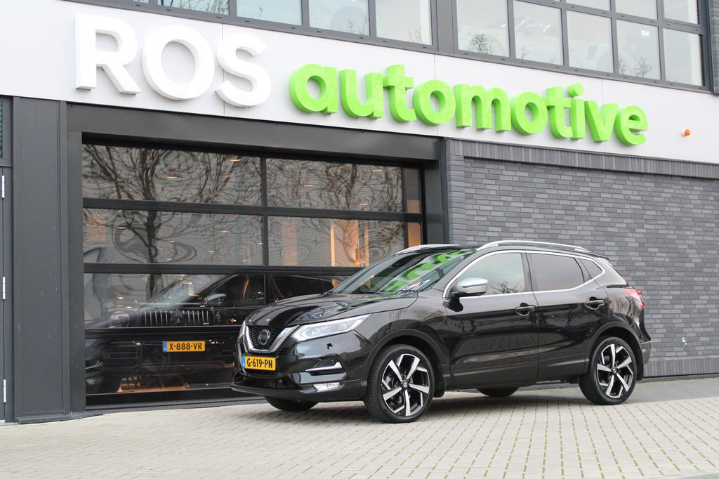 Nissan QASHQAI 1.2 Tekna + | PANO | 360 | BOSE | MEMORY | ST, Auto's, Gebruikt, 4 cilinders, 116 pk, Zwart