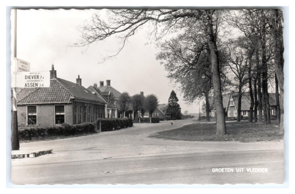 Vledder, Groeten uit Vledder, Verzenden, 1960 tot 1980, Gelopen, Drenthe