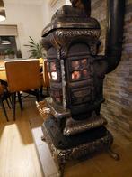 Antieke houtkachel, American Heater, Ophalen