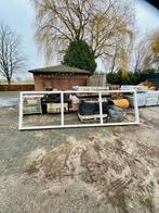 Hardhouten binnenraamkozijn 394,5x119cm., Ophalen, Gebruikt