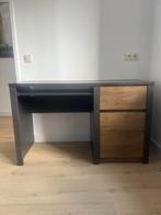 Bureau Monaco Eiken Zwart - Meubella (120x75x53cm), Ophalen, Zo goed als nieuw, Bureau