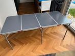 Kampeertafel, groot,blauw, Decathlon, Ophalen, Zo goed als nieuw, Campingtafel