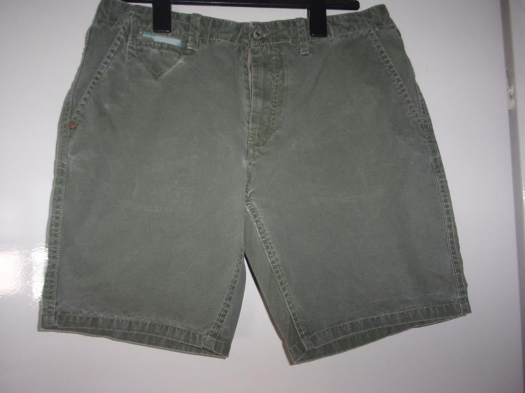 Donkergroene korte broek / bermuda van Scotch & Soda maat 33, Maat 52/54 (L), Ophalen of Verzenden, Gedragen, Scotch & Soda