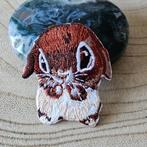 Strijk embleem Iron on Patch Konijntje applicatie