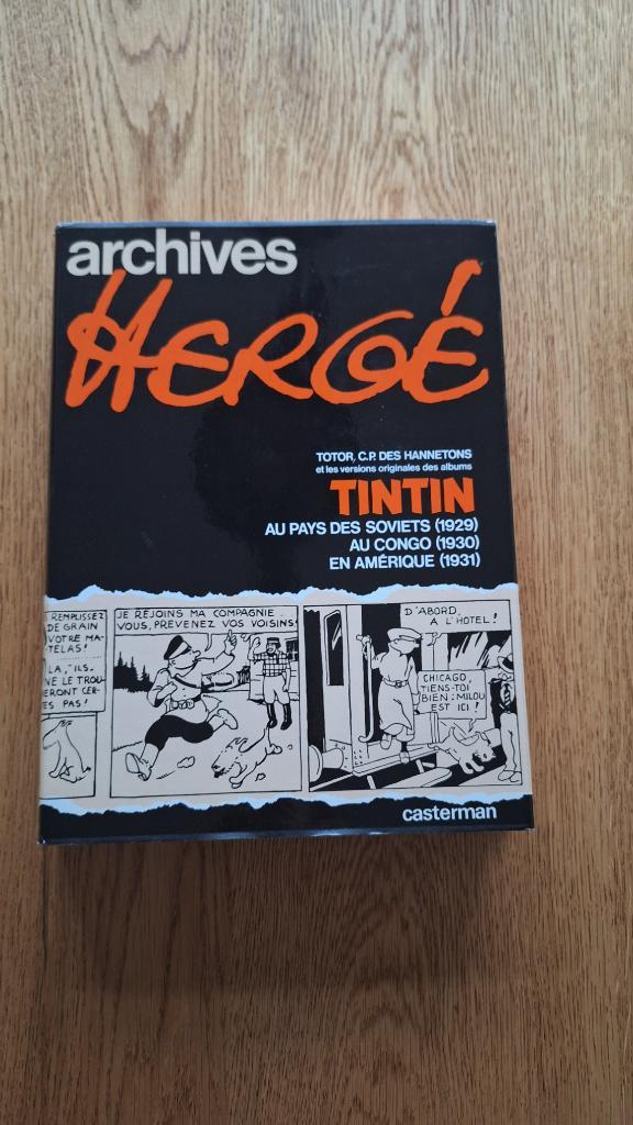 Archives Hergé  o.a. Avonturen van TINTIN in Congo 1983, Boeken, Stripboeken, Gelezen, Eén stripboek, Ophalen of Verzenden