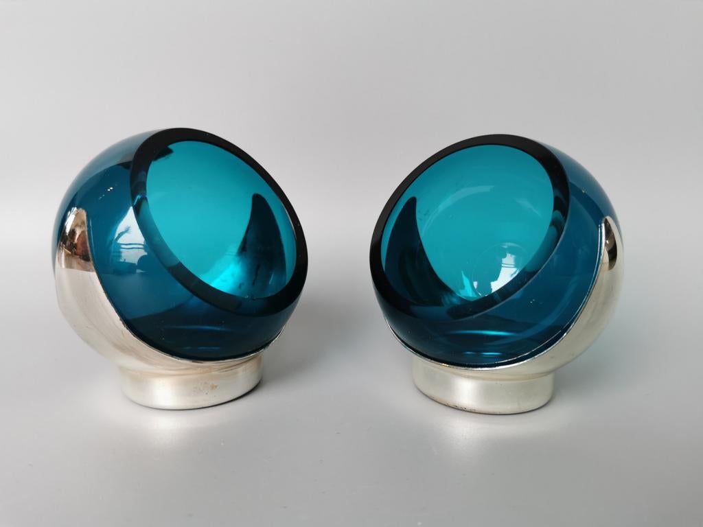 Retro vintage glazen schaaltjes merk Quist, mid century MCM, Antiek en Kunst, Verzenden