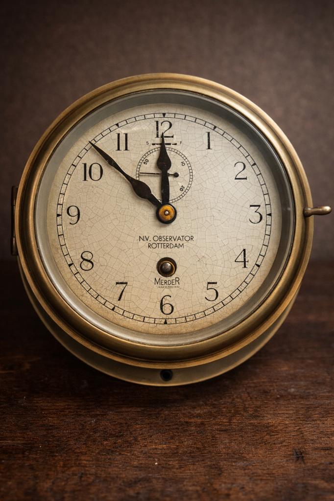 Antieke Observator scheepsklok, Antiek en Kunst, Ophalen