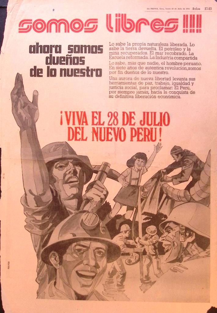 Peru vrij, Verzamelen, Posters, Gebruikt, Film en Tv, A1 t/m A3, Ophalen